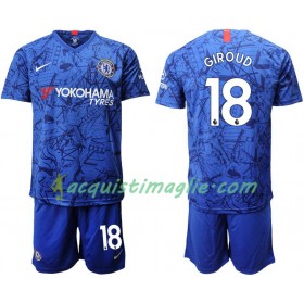 Divisa di Calcio Chelsea Giroud 18 Bambino Prima 2019/2020